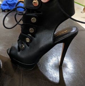 Aldo lace up open toe bootie